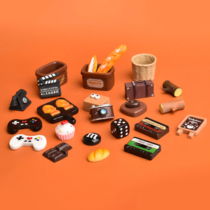 Miniature en résine peinte à la main, motif alimentaire artistique, crème gel, pour décoration DIY, fournitures <span class=keywords><strong>de</strong></span> loisirs créatifs Kawaii, thème féerique, musique vintage, vente en gros - Product Image 2