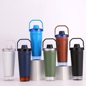 720ml 304 Stainless Steel Insulated Shaker Cup Large Capacity <strong>Protein</strong> <strong>Powder</strong> Shaker Fitness Portable Sports Water Bottle - Product Image 1