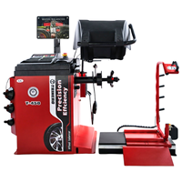 Équilibreur de roue automatique haut de gamme Broche de positionnement laser Machine d'équilibrage de changement de pneu de frein automatique autobloquante