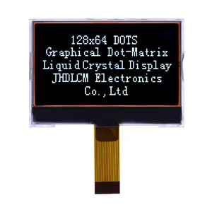 negative transparent king display lcd JHD12864-G16BSW-BL