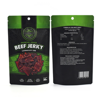 Diskon besar kustom tas Jerky sapi kualitas makanan stik dendeng sapi plastik kemasan makanan tas Mylar untuk dendeng sapi