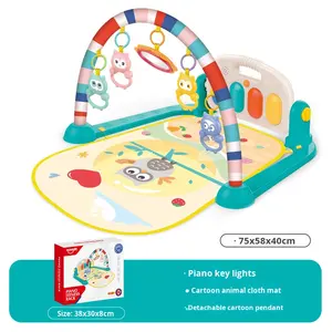 Promotion Tapis d'Éveil Musical avec <span class=keywords><strong>Piano</strong></span> pour Pieds de Bébé Cadre de Fitness pour Nouveau-Né en Plastique pour Pique-Nique et Jeu - Product Image 6