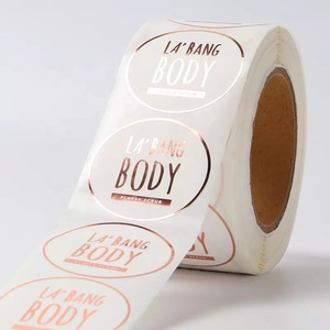 Papel de Impresión Económico de Fábrica, Etiqueta de Agradecimiento con Logotipo Personalizado, Rollo de Etiquetas Adhesivas <span class=keywords><strong>para</strong></span> Empaque - Product Image 3