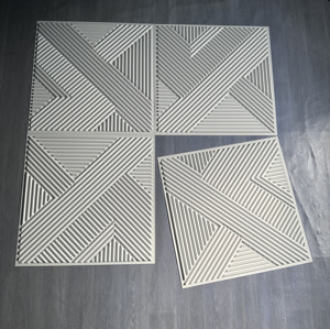 Panneaux de <span class=keywords><strong>plafond</strong></span> 3D en <span class=keywords><strong>PVC</strong></span> de qualité supérieure, épaisseur 1 mm, design faux <span class=keywords><strong>plafond</strong></span> noir et blanc pour revêtement mural de salle de bain et cuisine - Product Image 5