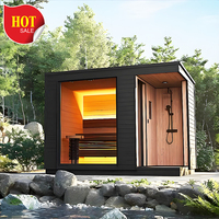 Chambres de sauna à vapeur en pierre de luxe avec poêle à bois pour sauna