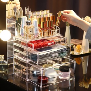 Desktop Multi Functional Drawer Cosmetic <b>Storage</b> Box 3 Layers Acrylic Transparent Makeup Organizer Lipstick Holder Large - Product Image 3