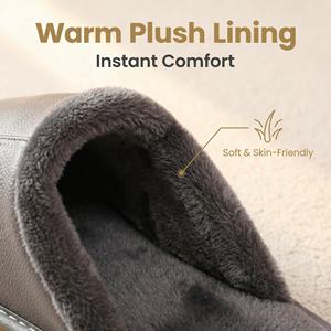 Sandalias Unisex de Plataforma Yearning, Cuero Vacuno Genuino, Forro de Franela, Lujosas, Impermeables, Acolchadas, Evergreen - Product Image 6