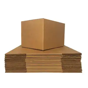 शिपिंग के लिए थोक छोटे नालीदार कागज बॉक्स पुन: प्रयोज्य लंबे नालीदार पैकेजिंग कार्टन बॉक्स