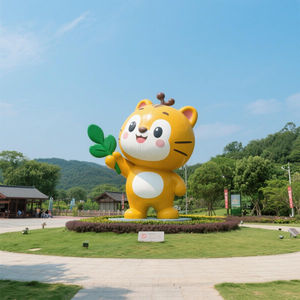 Maatwerk Cartoon Dierlijke Sculptuur, <span class=keywords><strong>Outdoor</strong></span> Decoratie Ornamenten Maatwerk, Indoor Glasvezel Hars Kat En Hond Beelden - Product Image 3