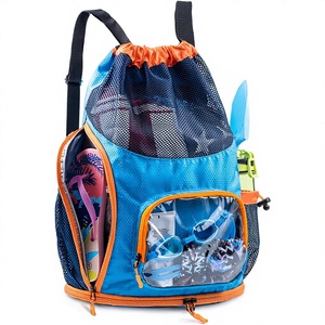 Sac à dos en maille polyester avec cordon <span class=keywords><strong>de</strong></span> serrage, motif bonbons, bretelles unisexes, compartiment à chaussures, poche humide, résistant au sable - Vente en gros usine - Product Image 1