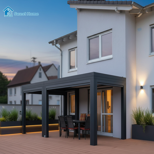 Pérgola <span class=keywords><strong>de</strong></span> Aluminio Impermeable Sweet Home, Gazebo para Exteriores <span class=keywords><strong>con</strong></span> Toldo <span class=keywords><strong>de</strong></span> Repuesto - Product Image 4