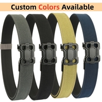 Ceinture tactique à dégagement rapide personnalisée de 1,5 pouce de largeur pour hommes, ceinture de style tendance pour les activités de plein air et la pêche, longueur de 70 à 170 cm