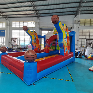 Juego Inflable de Baloncesto para Carnaval, Certificado por Funworld CE, para Fiestas al Aire Libre en el Patio Trasero, <span class=keywords><strong>Tamaño</strong></span> y Color Personalizables - Product Image 1