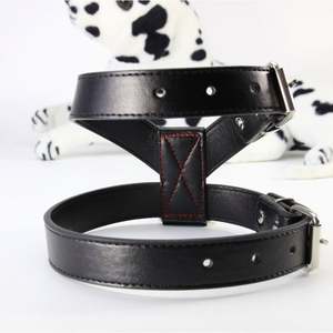 Correa de Pecho Negra para Perros con Cuerda de Sujeción, Accesorio Antipérdida para Pasear Perros, Collar para Mascotas con Diseño de la Letra K, Talla Mediana - Product Image 4
