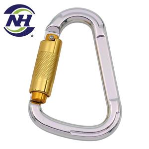 Mosquetón de aluminio estilo militar con anillo redondo cuadrado CE - Product Image 1