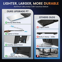Station de travail portable à triple écran, moniteur multi-écrans pour ordinateur portable, pour les revendeurs FBA, emballage personnalisé et distribution en gros