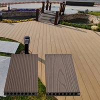 Planches de terrasse en bois composite solide co-extrudé, anti-UV, imperméables, pour extérieur