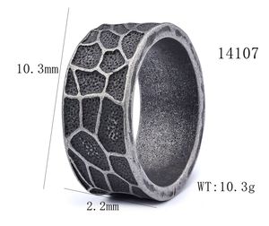 Antique Cracked Band <b>Ring</b> | Stainless Steel Band <b>Ring</b> for Men | Rugged Rustic Vintage Design <b>Statement</b> Jewelry - Product Image 6