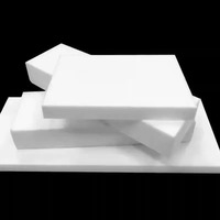 Feuille de PTFE vierge blanc 200x200mm pour isolation, plaque plastique thermoformable pour presse à chaud, feuille de joint, fabriquée en Chine continentale