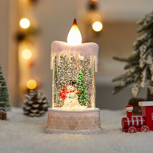 Christmas Glowing Candle Wind Lamp <b>LED</b> <b>Night</b> <b>Light</b> Creative Desktop Ornament Kids Christmas Gift Window Home Decor - Product Image 2