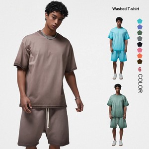 Camiseta Vintage Lavada de Alta Calidad AR016 para Hombre, Camiseta Extra Grande Personalizada de 250 Gramos, Camiseta Extra Grande de Peso Pesado - Product Image 1