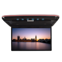 13.3 pouces de large IPS LCD écran stéréo MP5 lecteur rabattable toit montage moniteur télécommande 1920*1080 connexion USB 12V