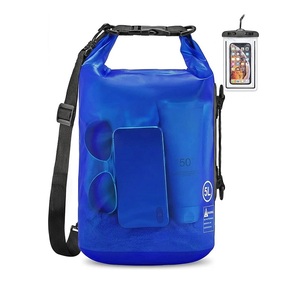 Translucent Lightweight Dry <b>Bag</b> See Through Roll Top Waterproof Sack Adjustable Backpack Strap Kayaking Camping Hiking Fishing - Product Image 1