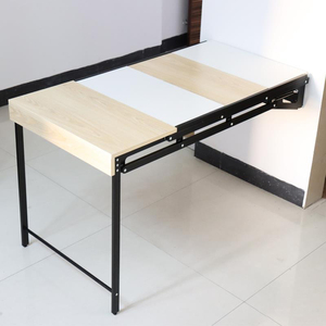 <span class=keywords><strong>Tavolo</strong></span> <span class=keywords><strong>da</strong></span> Pranzo Pieghevole Moderno in Legno <span class=keywords><strong>da</strong></span> Parete con Spazio di Archiviazione Nascosto - Design Salvaspazio per Piccoli Appartamenti e Cucine - Product Image 3