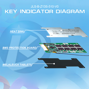 Placa de Protección de Batería de Litio-ion KLS LiFePO4 3.2V/3.7V, BMS, <span class=keywords><strong>Balance</strong></span>, 13S 25A 30A 40A 24V 48V, Apta para Bicicleta Eléctrica - Product Image 2