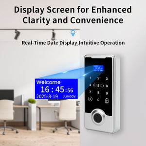 Офисный полупроводниковый считыватель отпечатков пальцев для контроля доступа, водонепроницаемый биометрический считыватель карт 125 кГц + 13,56 МГц - Product Image 4
