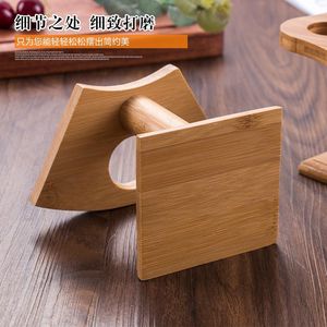 Soporte de bambú para rollos de sushi en forma de barco, material de madera natural para exhibición de comida en hoteles - Product Image 5