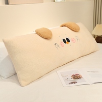 Coussins longs en peluche mignons, ultra doux, housses amovibles, tailles personnalisées, rembourrage en coton PP pour s'emmêler, dormir, soulager le stress (unisexe)