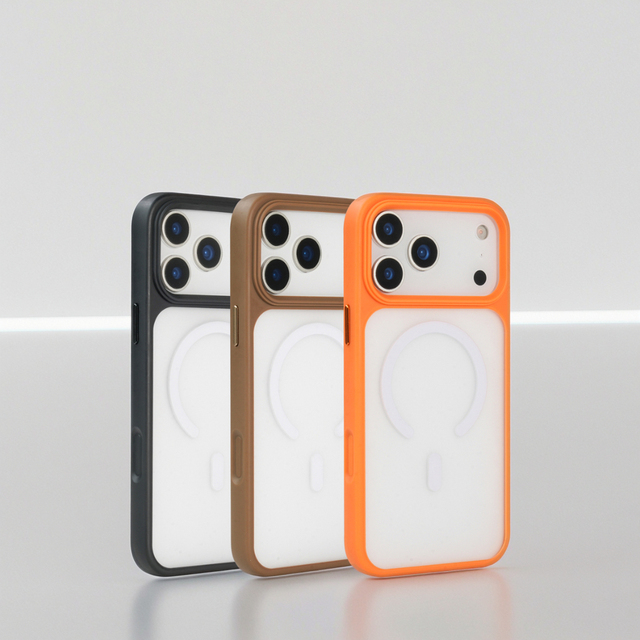 Fashion Matte Translucent Mobile Phone Case for iphone 17 air case TPU+PC Phone Case Magnetic Phone Case Skin Feeling Shockproof