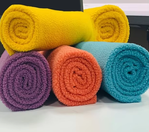 قماش محبوك على شكل قشور سمك 32S قطن صوف منسوج صبغ نمط أولاد بنات سترة أو بدلة بيسبول معطف قماش صوف - Product Image 2