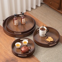 Bandeja de Almacenamiento Multifuncional de Bambú Irregular para Restaurante Chino, Hotel, Comedor, Té, Frutos Secos