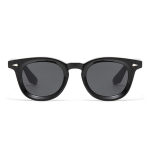 Sunglasses 5220 Black Round <b>Frame</b> UV400 Protection Unisex Sun Protection Travel Style - Product Image 5