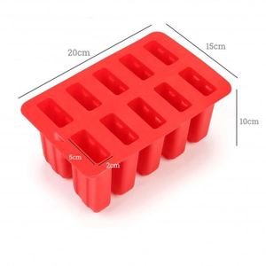 Moule à glaces en silicone à 10 cavités, facile à démouler, sans BPA, réutilisable, pour les enfants, la famille, le plaisir estival - Product Image 3