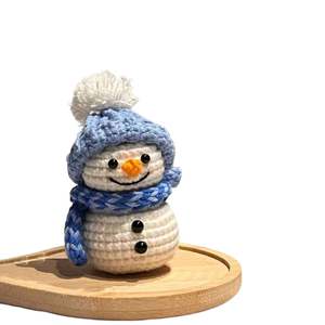 Muñeco de Nieve <span class=keywords><strong>Amigurumi</strong></span> de Punto Personalizado, Muñeco de Peluche Hecho a Mano, Juguetes de Navidad de Ganchillo al por Mayor para <span class=keywords><strong>Principiantes</strong></span> en el Ganchillo - Product Image 5