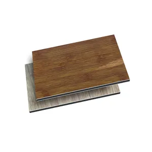 china cheap price bamboo texture aluminum composite panel material for exterior and interior decoration