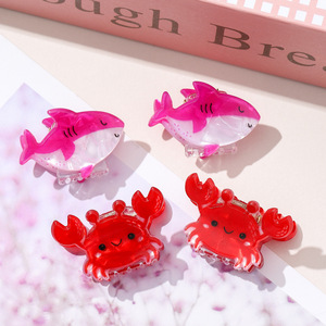 Cross-Border Cartoon Ocean Animal Series Small PVC Claw Clips Cute Crab <strong>Hair</strong> Clips Women Side Clips <strong>Yiwu</strong> <strong>Hair</strong> <strong>Accessories</strong> - Product Image 2