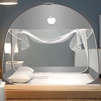 2025 nouveauté Simple imprimé haut moustiquaire lit rideau usine en gros Polyester yourte auvent pour adultes enfants chambre