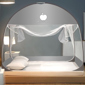 2025 New Arrival đơn giản in Top muỗi <span class=keywords><strong>Net</strong></span> giường rèm nhà máy bán buôn Polyester yurt tán cho người lớn trẻ em phòng ngủ - Product Image 3