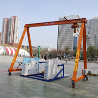 Grue portique mobile sans rail à hauteur réglable, capacité 0,5 tonne, 1 tonne, 2 tonnes, 3 tonnes, 5 tonnes, avec 4 roues – Approvisionnement direct usine