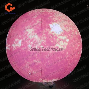 Sphères géantes lumineuses gonflables : Modèles de planètes (Soleil, Terre, Lune, Mars, Jupiter, Saturne) avec éclairage LED - Product Image 2