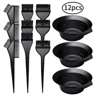 Kit de pinceaux pour application de coloration des cheveux, accessoires, avec bol, brosse, pour coloration, vente en gros,