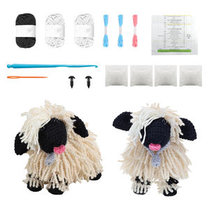 थोक diy जानवरों के पौधे उपहार बुना हुआ गुड़िया हस्तनिर्मित शुरुआती बच्चे उपहार सेट क्रोकेट डॉल किट - Product Image 4