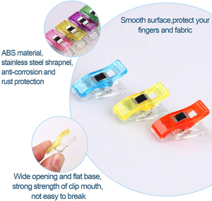 Clips de Sujeción Multiusos Coloridos para Manualidades, Clips de Plástico para Coser y Crochet, Gran Venta - Product Image 2