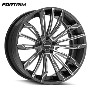 Jantes de <span class=keywords><strong>voiture</strong></span> à lèvre chromée forgées sur mesure FORTRIM 5x100 112 114.3 15 16 17 18 19 20 21 pouces pour Chevrolet Nissan Patrol - Product Image 1
