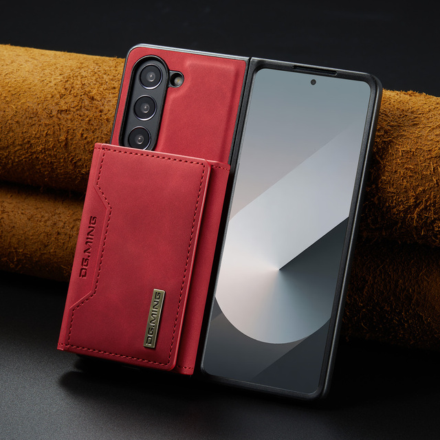 For Samsung Z Fold 6 Fold6 Cover Coque Original DG. MING M2 Magnetic Foldable Detachable Wallet Shockproof Phone Case Leather