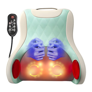 AUX Multi-Functional Lumbar And Cervical Massager With Heat Compression For Back Neck Waist Massage Pillow <b>Cushion</b> - Product Image 4